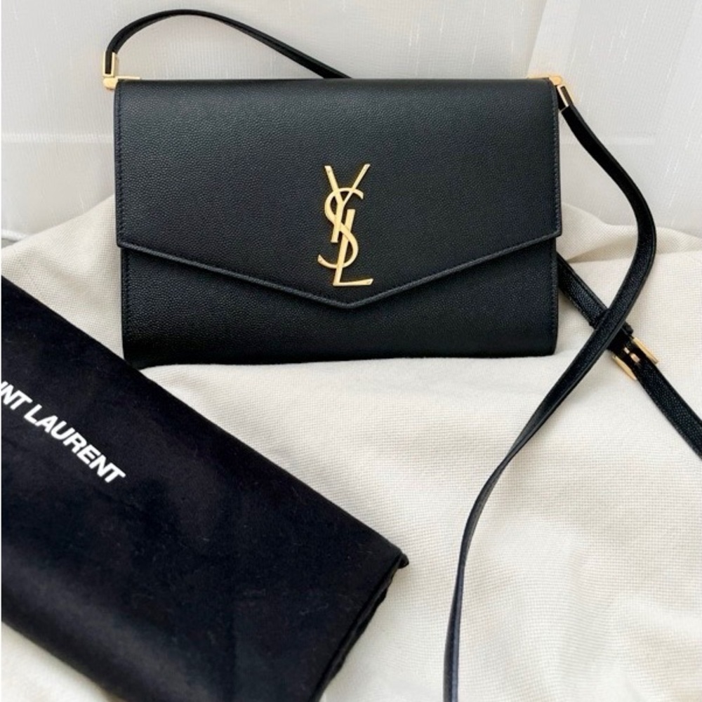 Authentic YSL Uptown Crossbody Bag Leather Mini